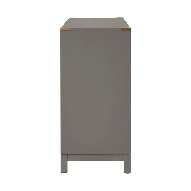 Kedric 6-Drawer Gold Accent Dresser by iNSPIRE Q Bold