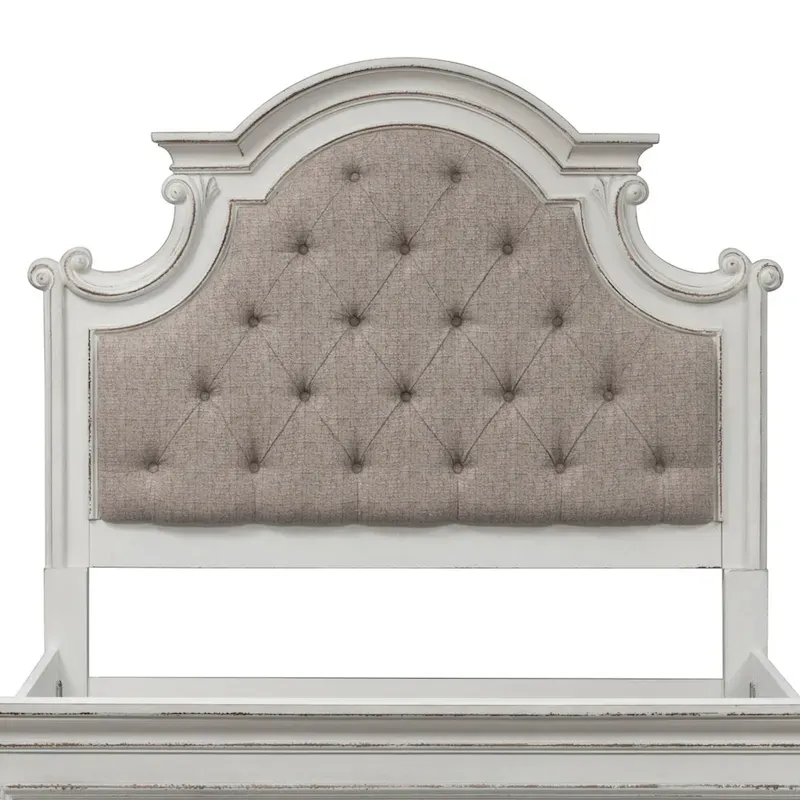 Queen Upholstered Panel Bed Headboard