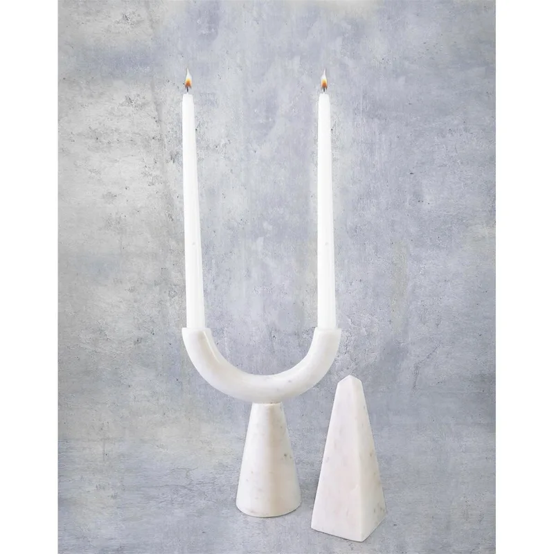 White Marble Pyramid - White