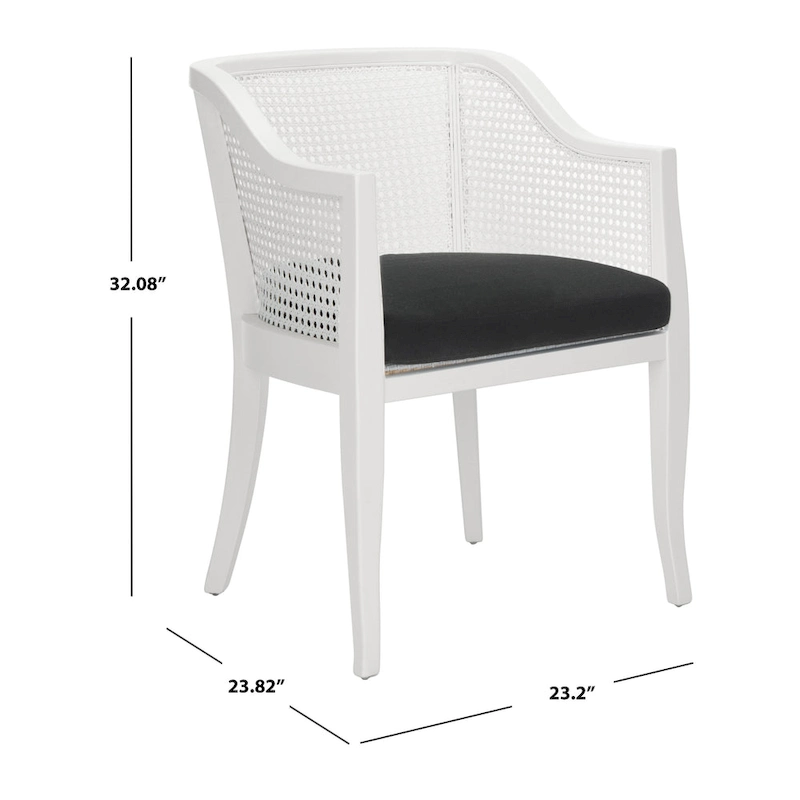 SAFAVIEH Velva Cane Dining Chair - 23.8 x 23.2 x 32.1 - 24Wx23Dx32H
