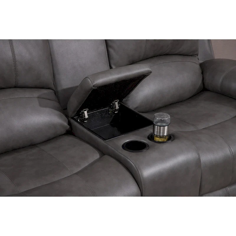 Betsy Furniture 2 Piece Bonded Leather Reclining Living Room Set, Sofa and Loveseat