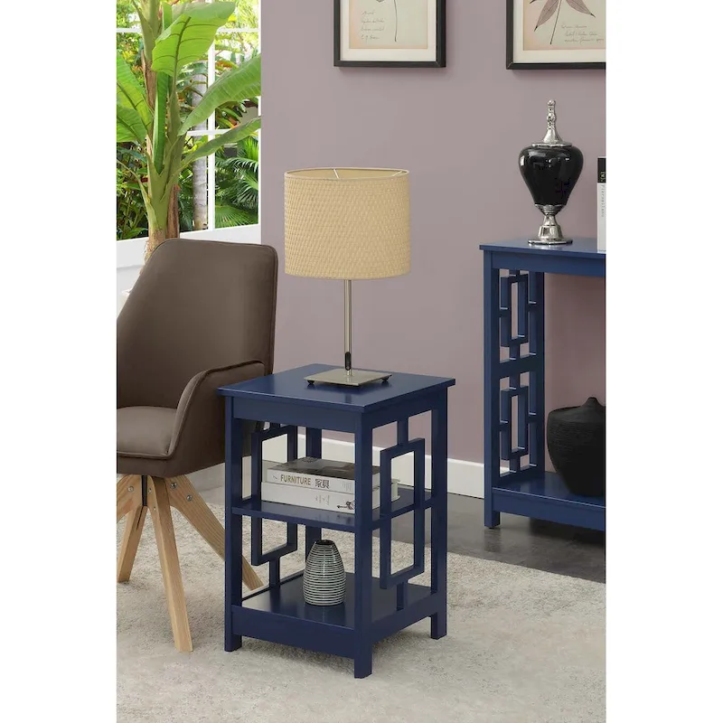Convenience Concepts Town Square End Table with Shelves