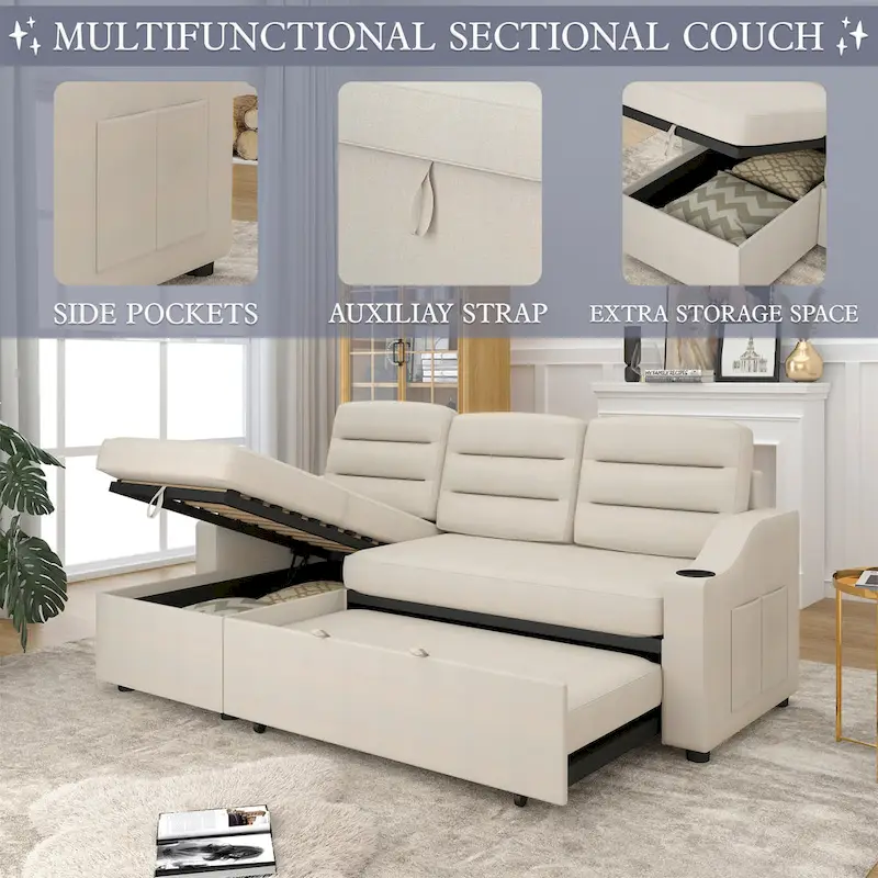 Convertible Sleeper Combo Sofa