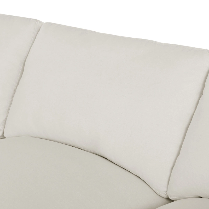 134.40 Modern U-Shaped 6 Seater Sectional Sofa with 2 Large Chaises, Removable Ottomans and Soft Cushions