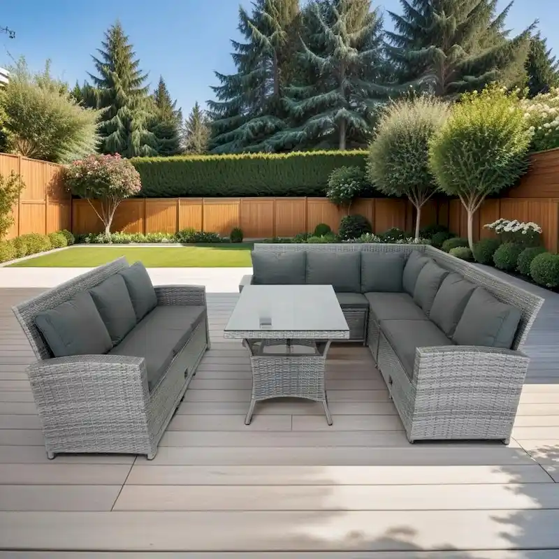 MM 5 Piece Patio wicker Outdoor Sectional