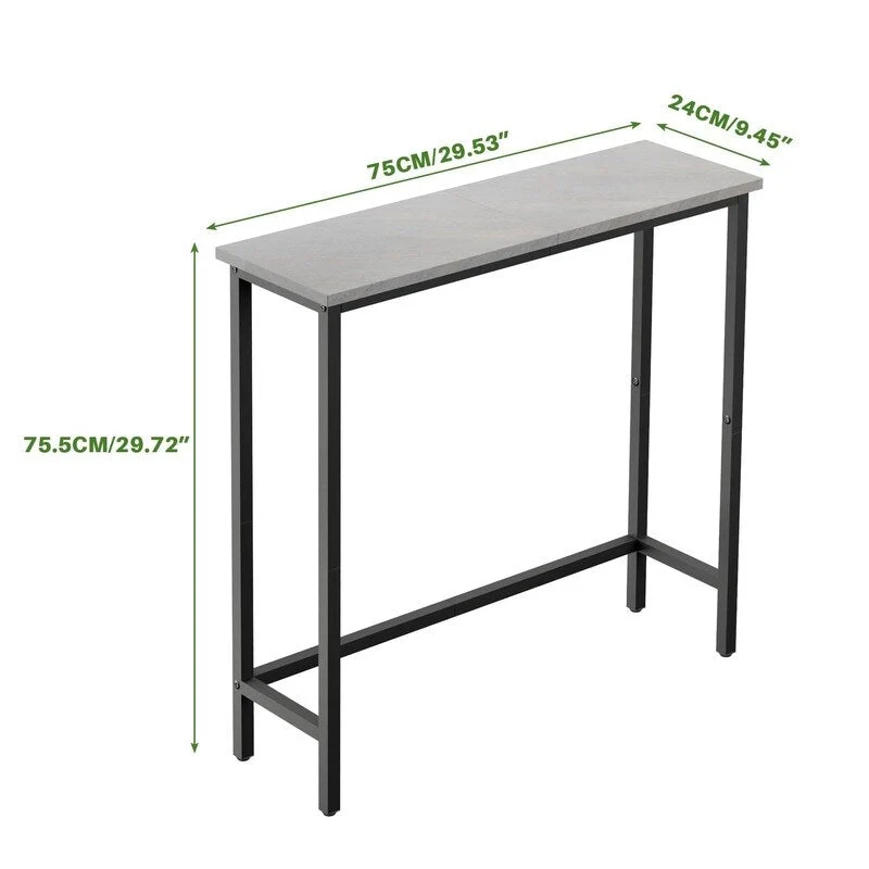 Narrow Console Table – Slim Entryway Table for Hallway, Bedroom, Living Room or Foyer