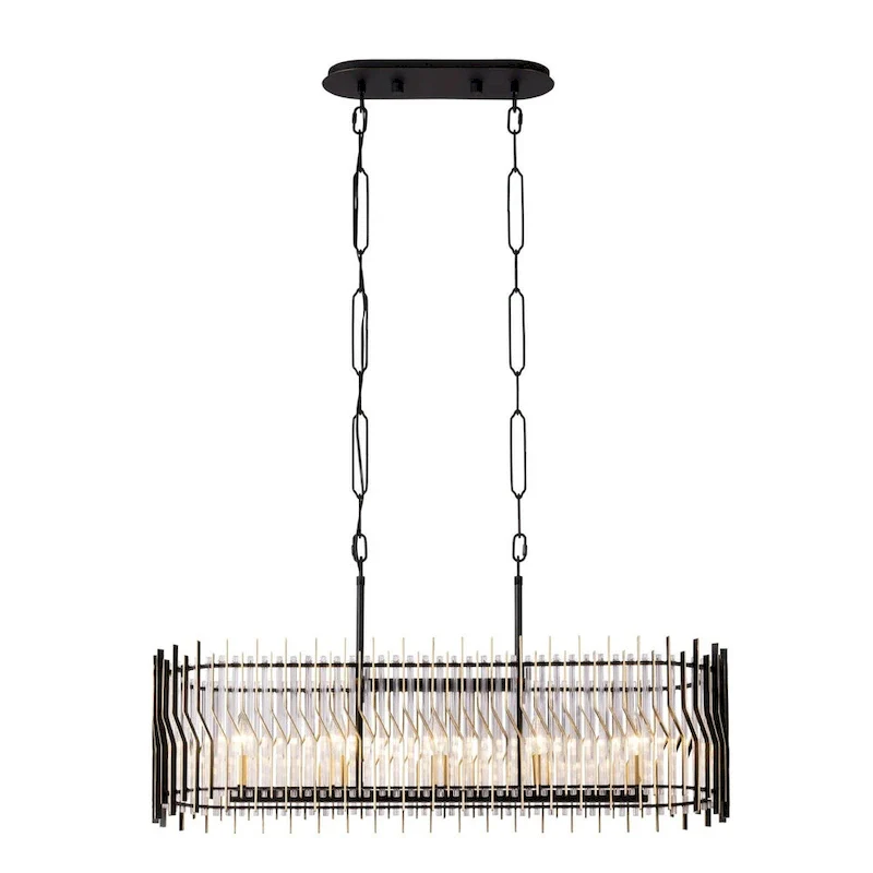 Park Row 5-Light 36  Long Kitchen Island Pendant - N/A
