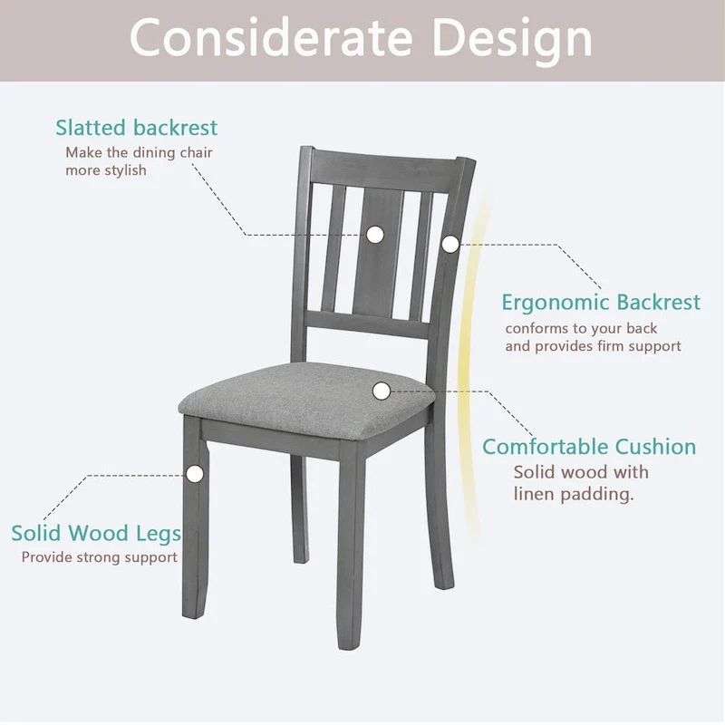 Dining Chairs with Padded Seat