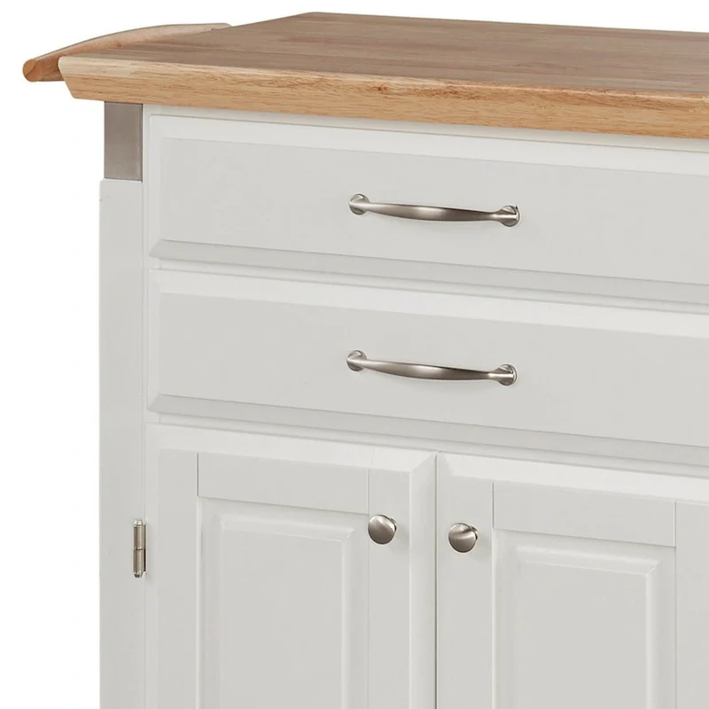Homestyles Dolly Madison Kitchen Cart with Wood Top