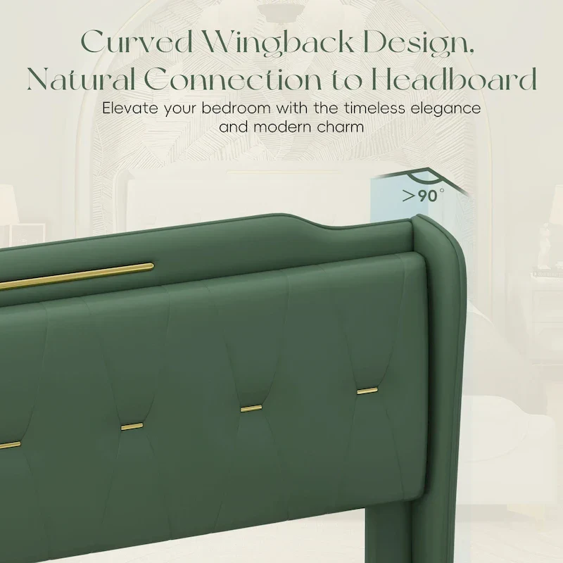 Uphou Modern Upholstered PU Leather Bed by Christopher Knight Home