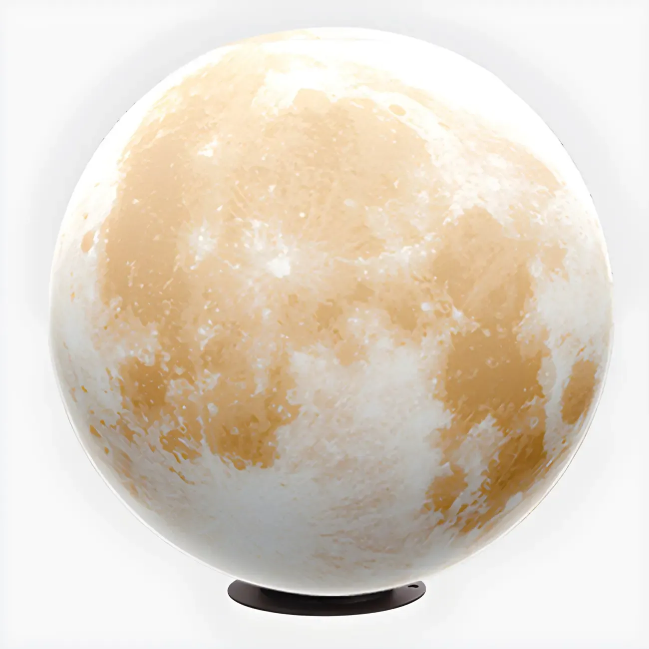 White Resin Moon-Shaped Post Cap Light