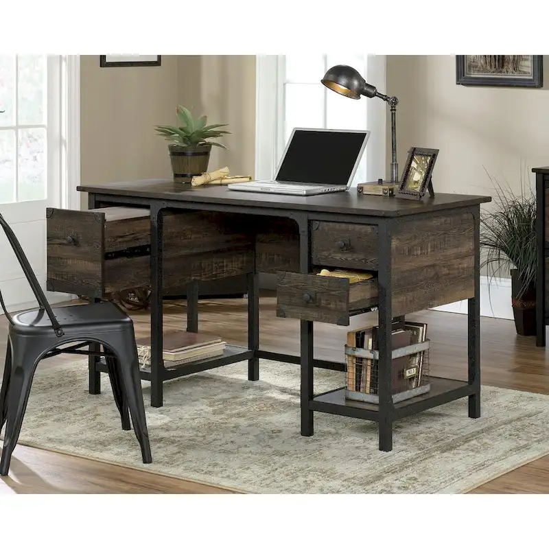 Steel River Double Ped Desk