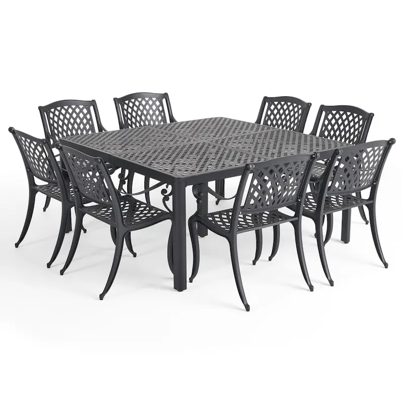 Aviary Aluminum 9-piece Outdoor Dining Set by Christopher Knight Home