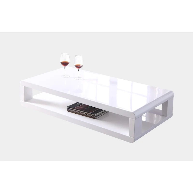 48  Modern Euro White lacquered High Gloss Coffee Table