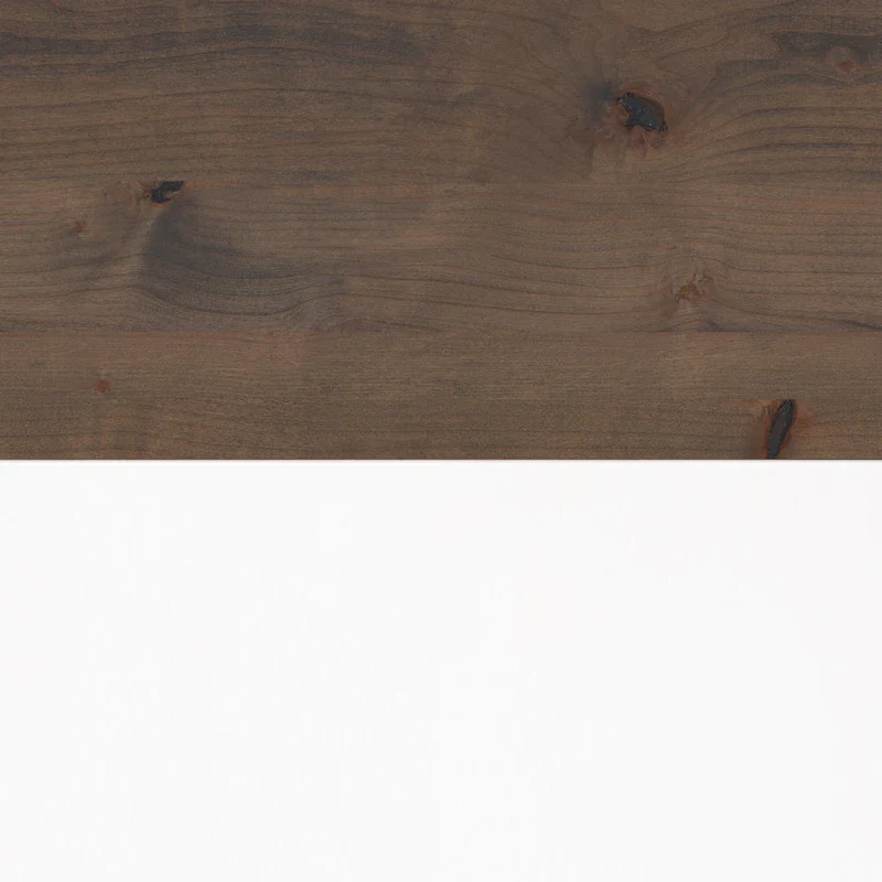 Two-Tone Writing Desk with Bronze Hardware - 53 Inch