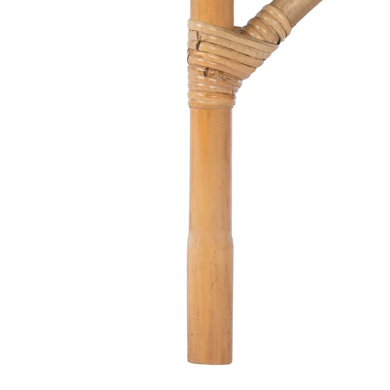 SAFAVIEH Winnifred Coastal Rattan Accent Chair with Cushion - 18.5  W x 22.8  L x 38.2  H - 19Wx23Dx38H