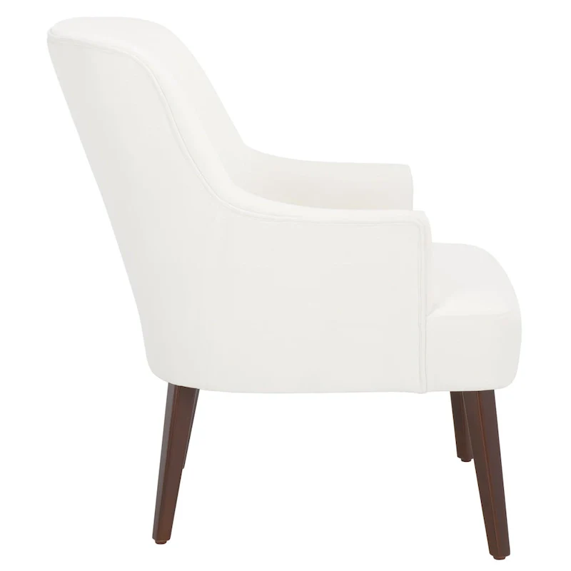 Walnut Velvet Accent Chair - Single Seater