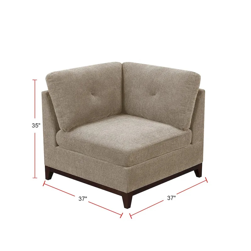 Camel Chenille Sectional Modular