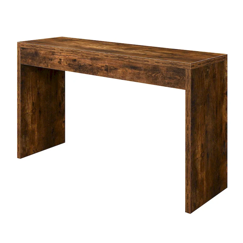 Espresso/White/Black Modern Melamine Console Table & Desk, 1-Person