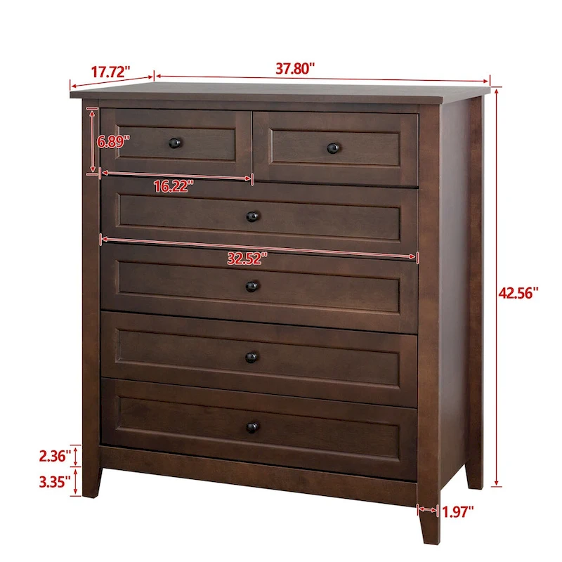 Wood spray-painted drawer dresser