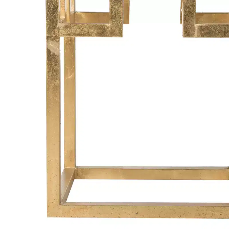 Byram End Table - FOX2574A - Gold/Clear - Safavieh Couture