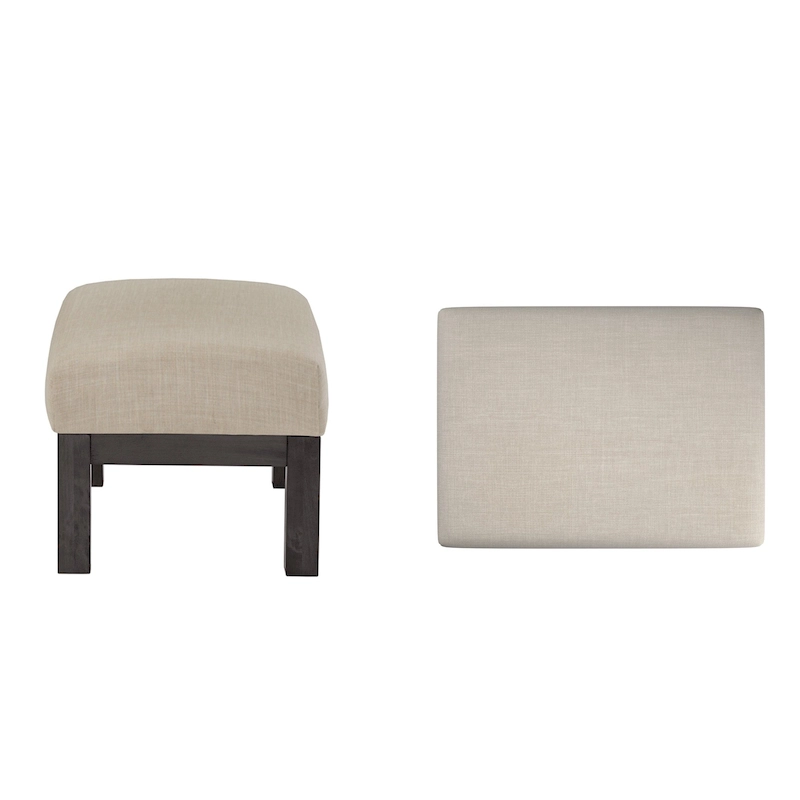 Sigulda Mission-Style Wood Ottoman