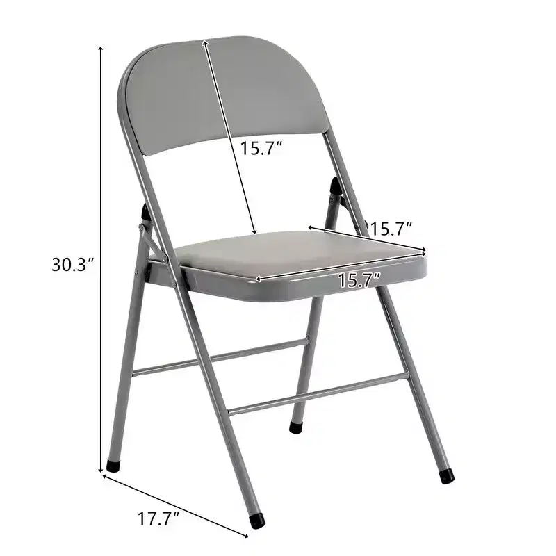 Karl Home |Padded Stackable Folding Chair(Set of 6)