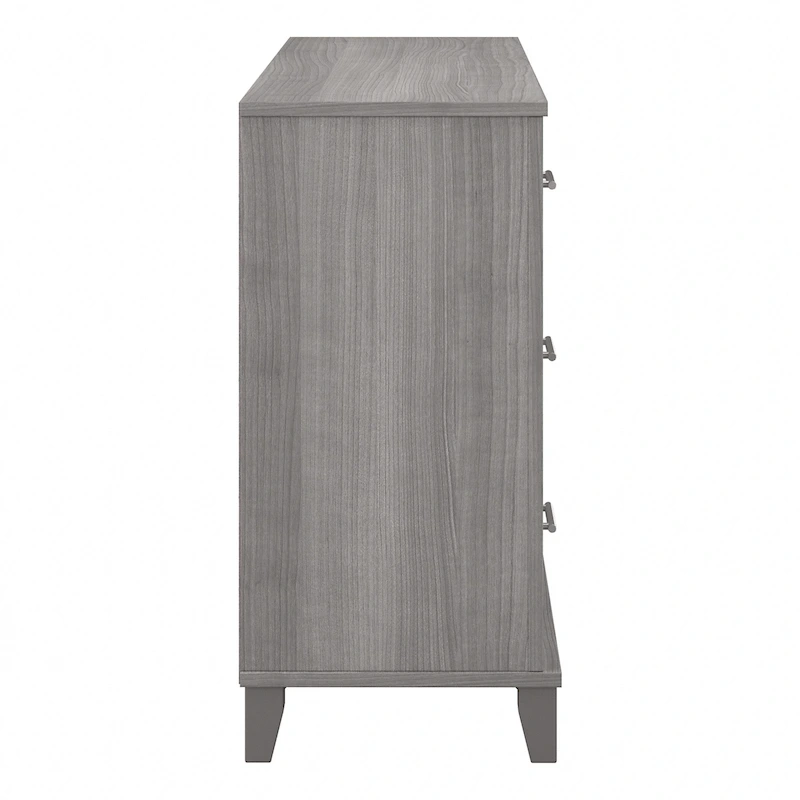 Transitional Grain-textured Grey Dresser