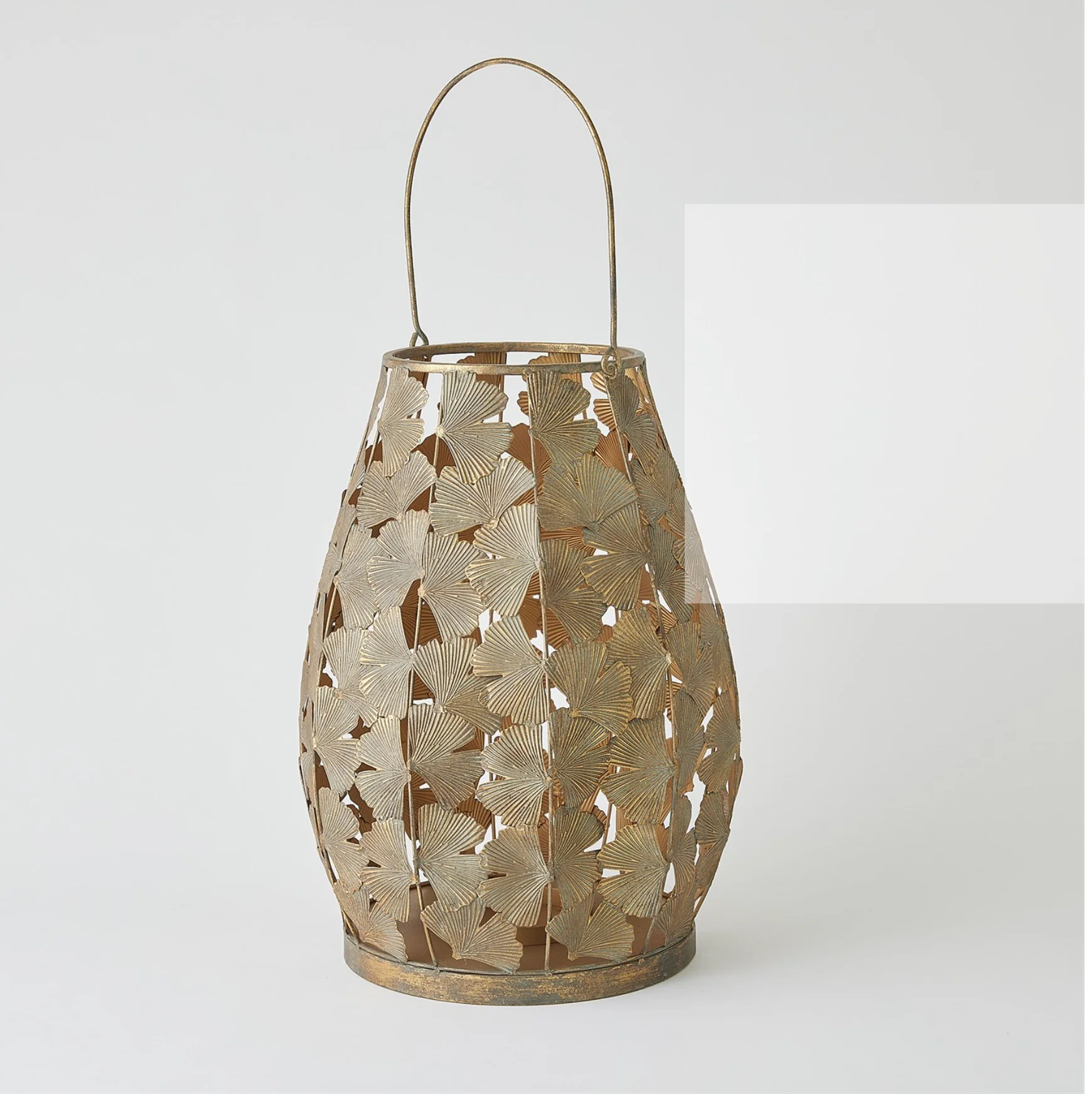 GINKGO LEAF LANTERNS-BRONZE