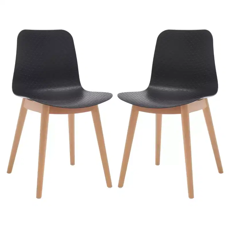 Haddie Molded Plastic Dining Chair (Set of 2) - SFV6902 - Safavieh Couture