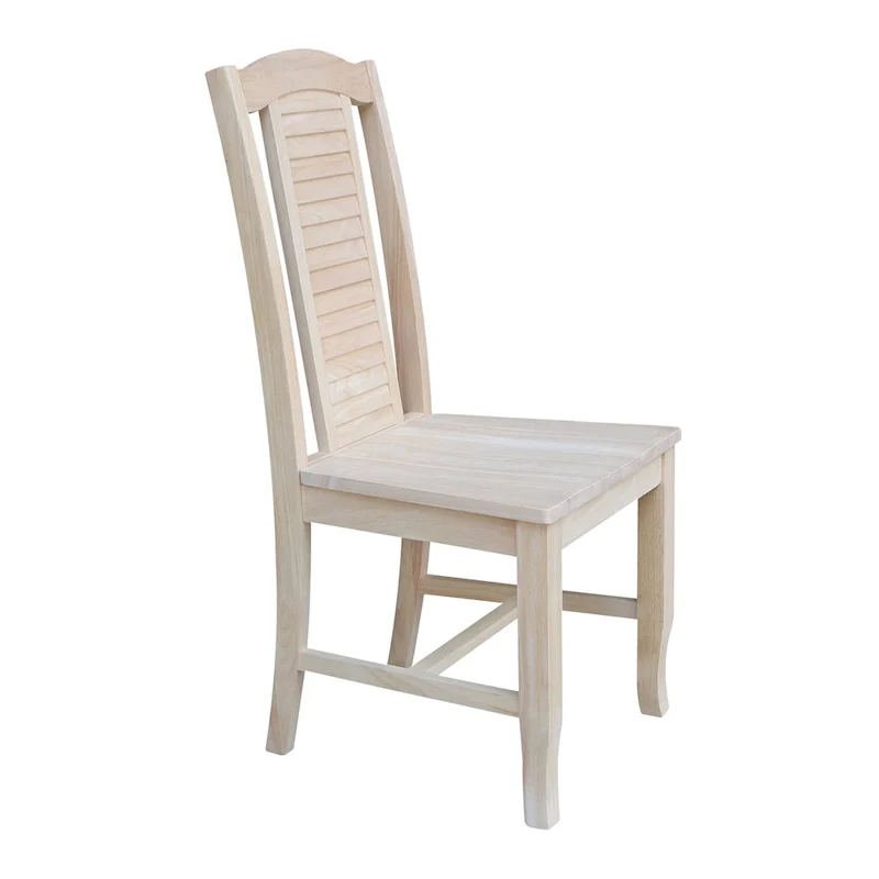 Solid Wood Seaside Dining Chairs - Set of Two