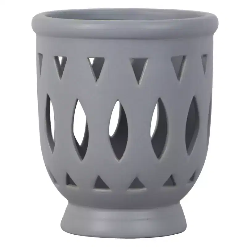 Trendspot Orchid Ceramic Planter - 6.1 in. - Gray - Case of 2