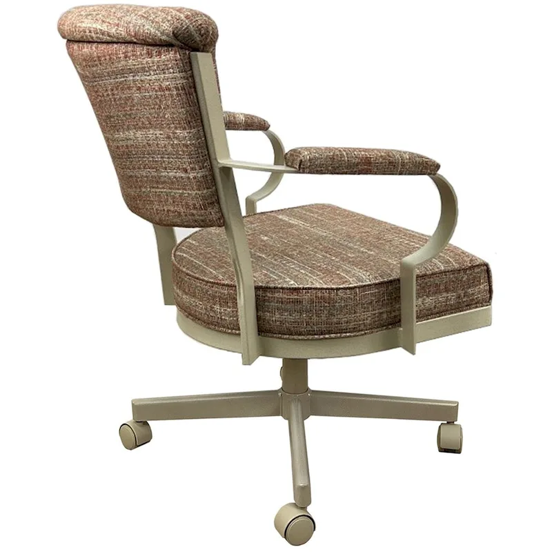 Miami Swivel Metal Caster Chair on Reading Base - 18 High Seat