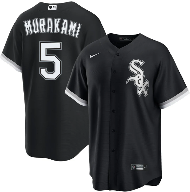 Munetaka Murakami Chicago White Sox Replica Black Alternate Jersey