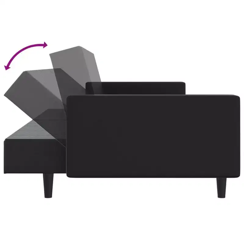 vidaXL Sofa Set Black