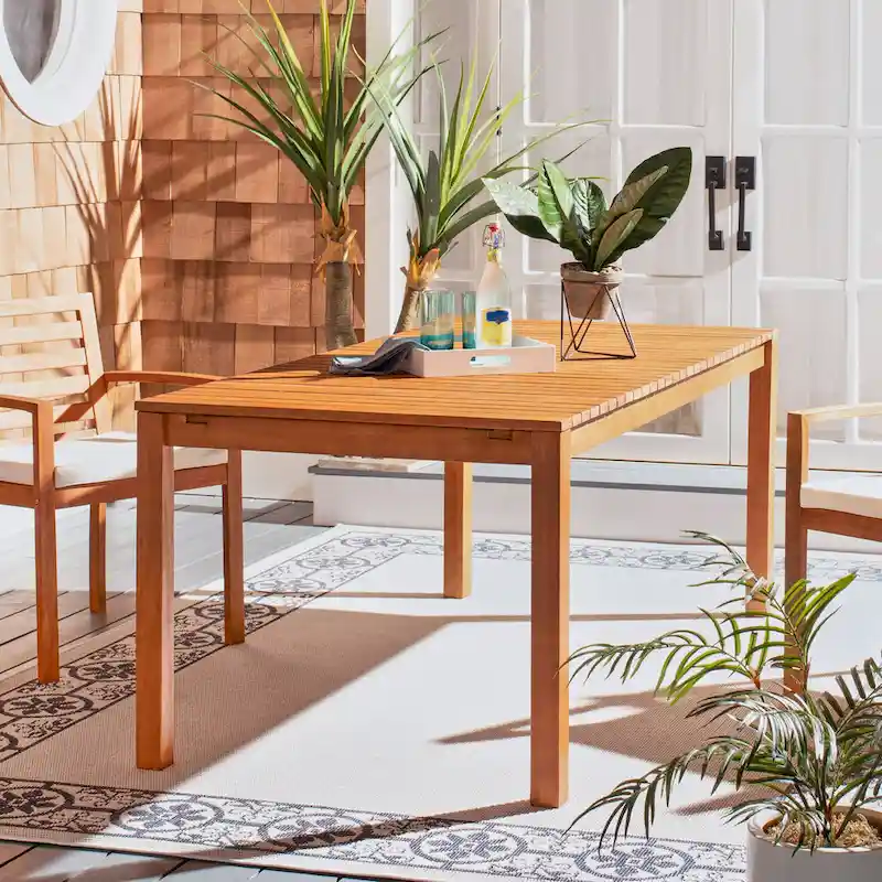 SAFAVIEH Outdoor Living Marson Dining Table - 35W x 90D x 30H