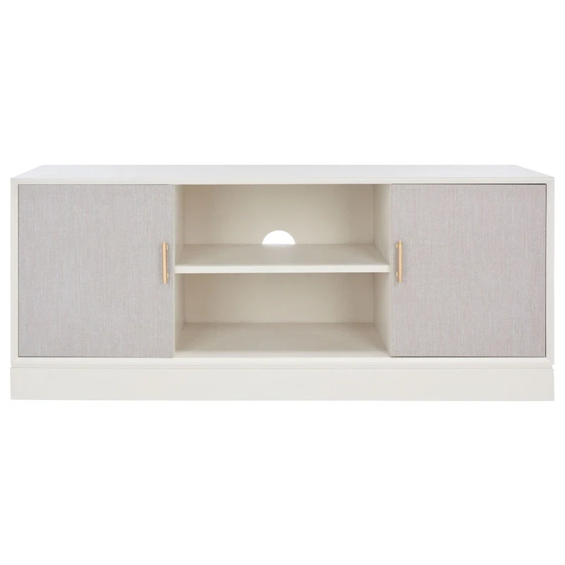 SAFAVIEH Burghilde 2 Door 1 Shelf Media Stand - 47 W x 16 D x 20 H - 47Wx16Dx20H