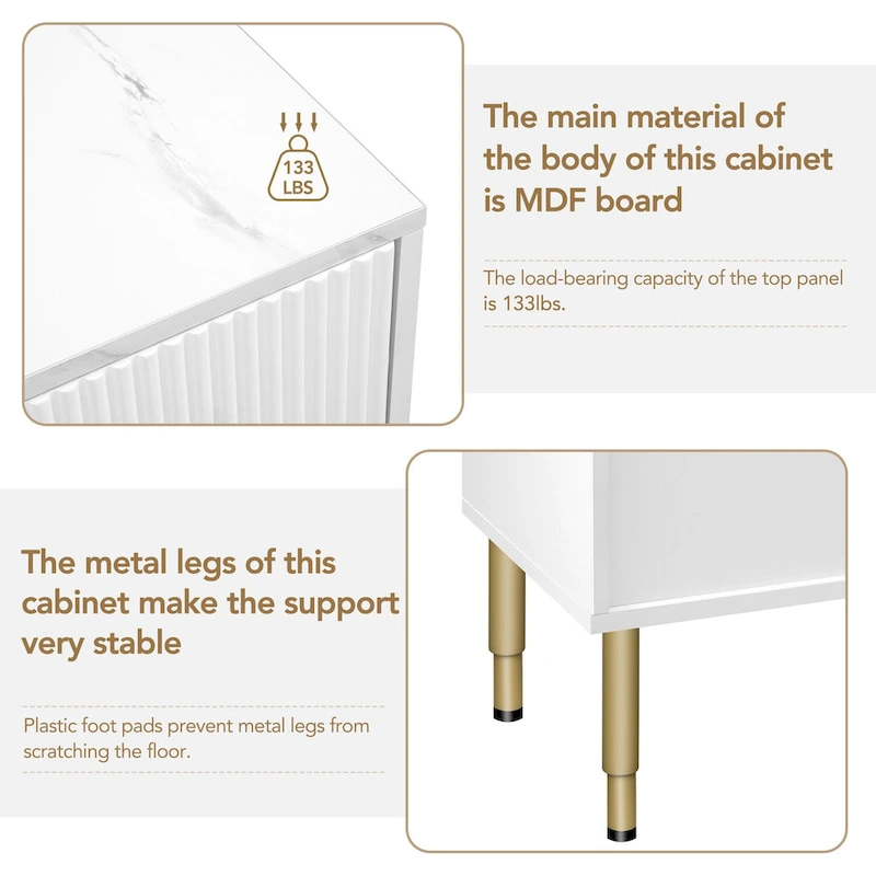 Modern Sideboard MDF Buffet Cabinet