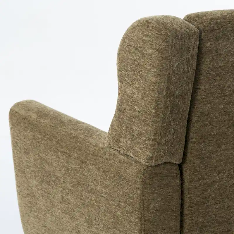 Chenille Fabric Accent Chair with Arm