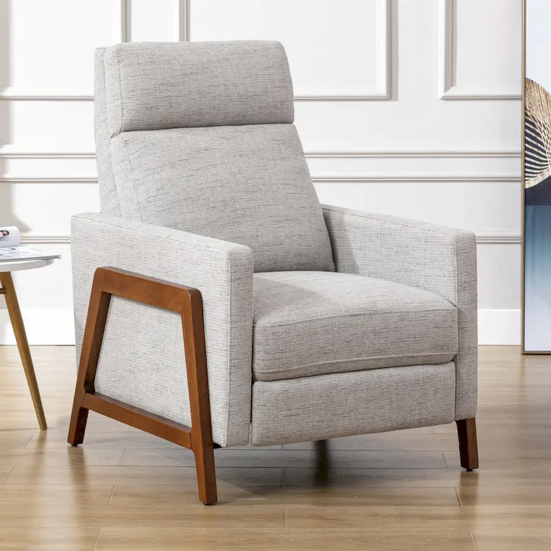 Push Back Recliner in Performance Fabric