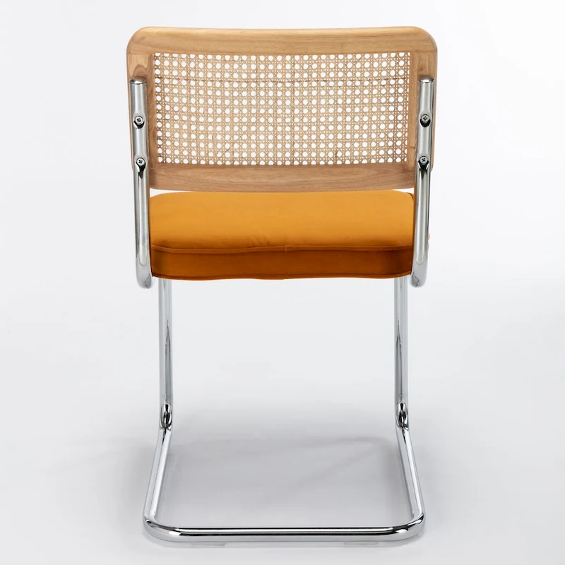 Latham Cane Back Velvet Side Chair (Set of 2)