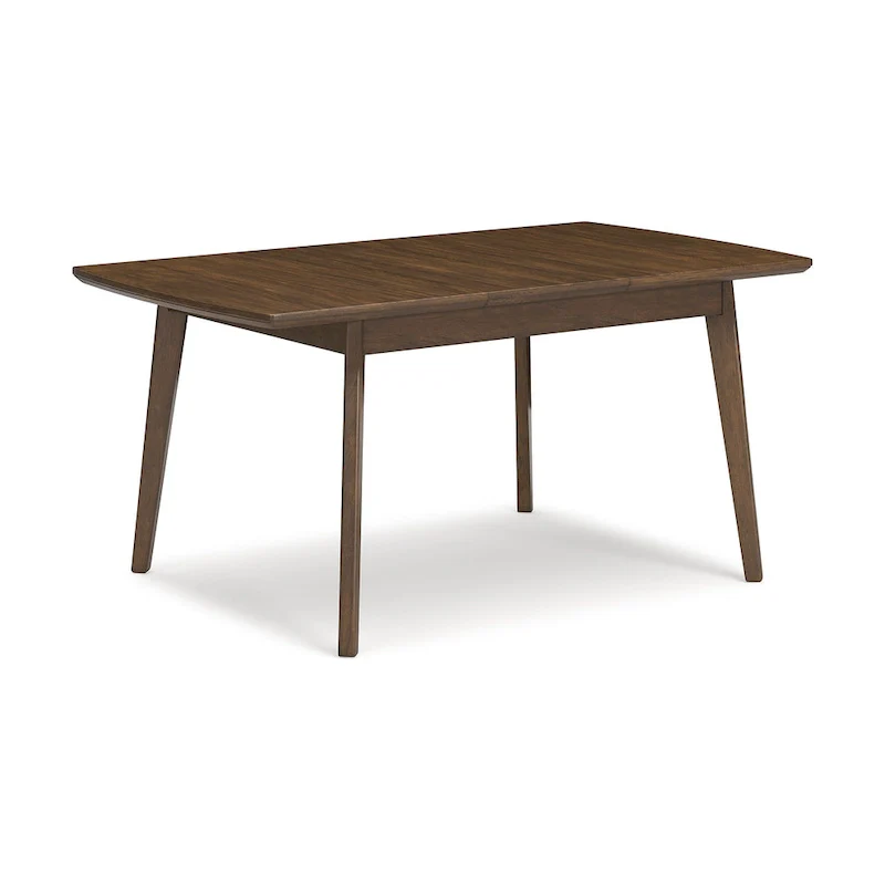 Signature Design by Ashley Lyncott Brown Rectangular Dining Butterfly Extension Table - 36 W x 48/64 D x 30 H