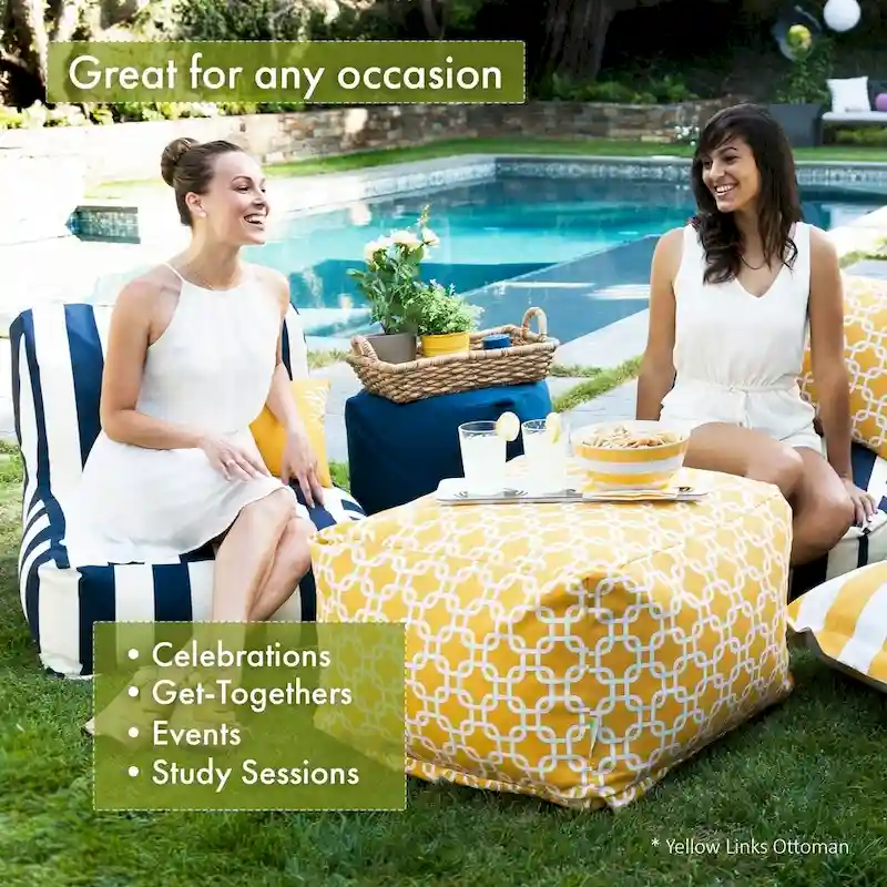 Velvet Pouf Ottoman – Round Footrest & Extra Seating