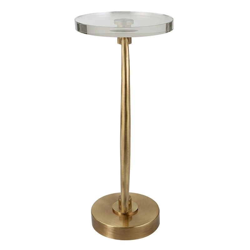 Uttermost Waveney Brass Drink Table - 11.5W x 24H x 11.5D