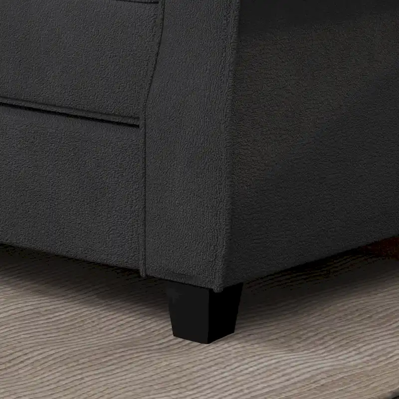 Upholstered Sofa with Solid Wood Frame - 30.30 x 56.30 x 33.10