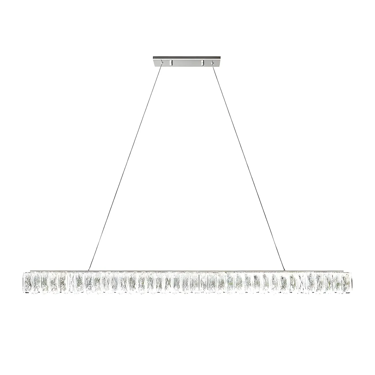 Trendy Modern Crystal Linear Pendant Light