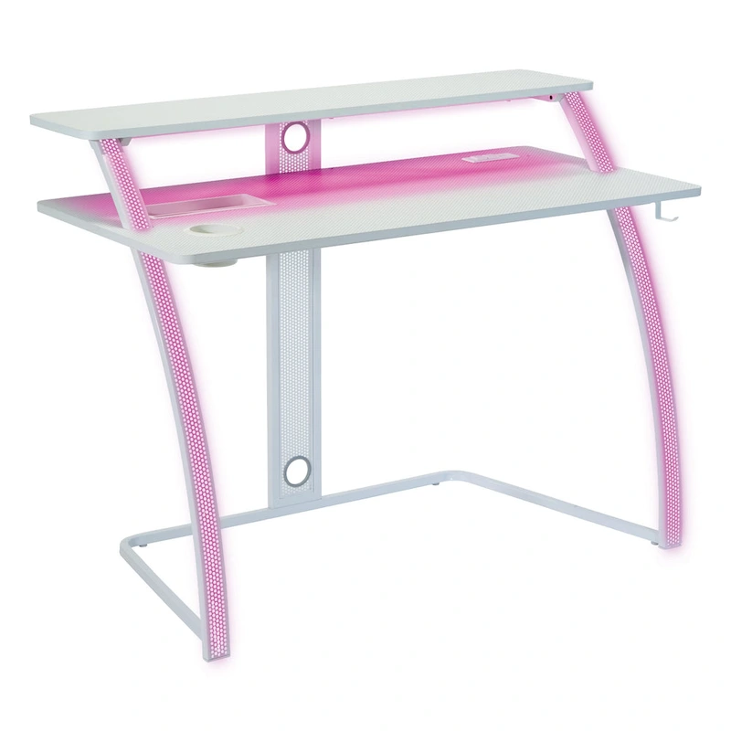 Code 30 Battlestation Gaming Desk in White Finish