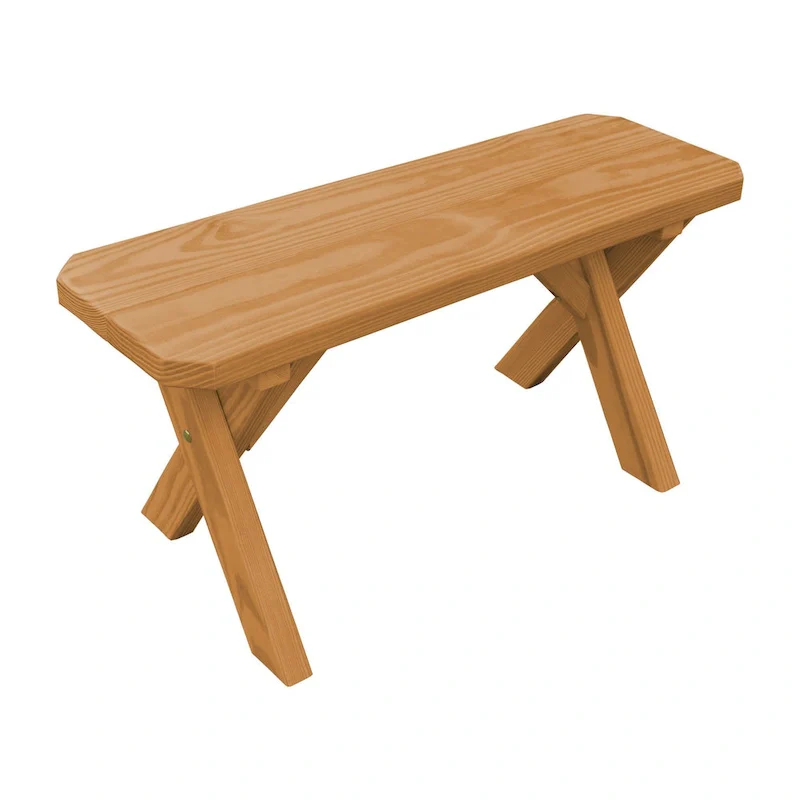 Pine 3' Crossleg Bench