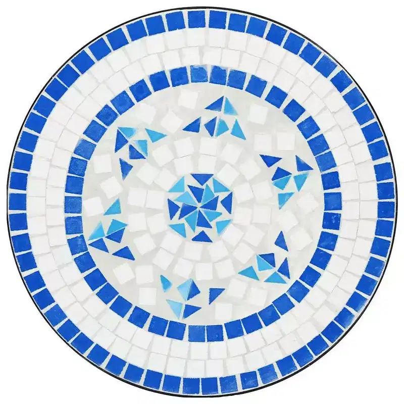 vidaXL Mosaic Bistro Set Terracotta and