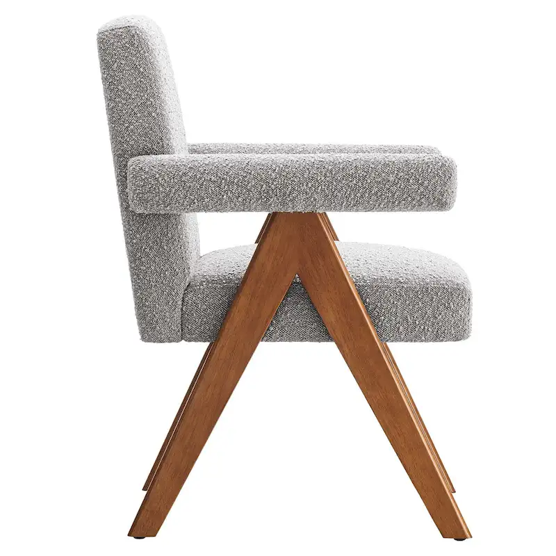 Lyra Boucle Fabric Dining Room Chair - Set of 2